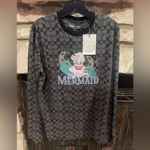 Disney X Coach Villains Long Sleeve Small Ursula The Little Mermaid embroidery
